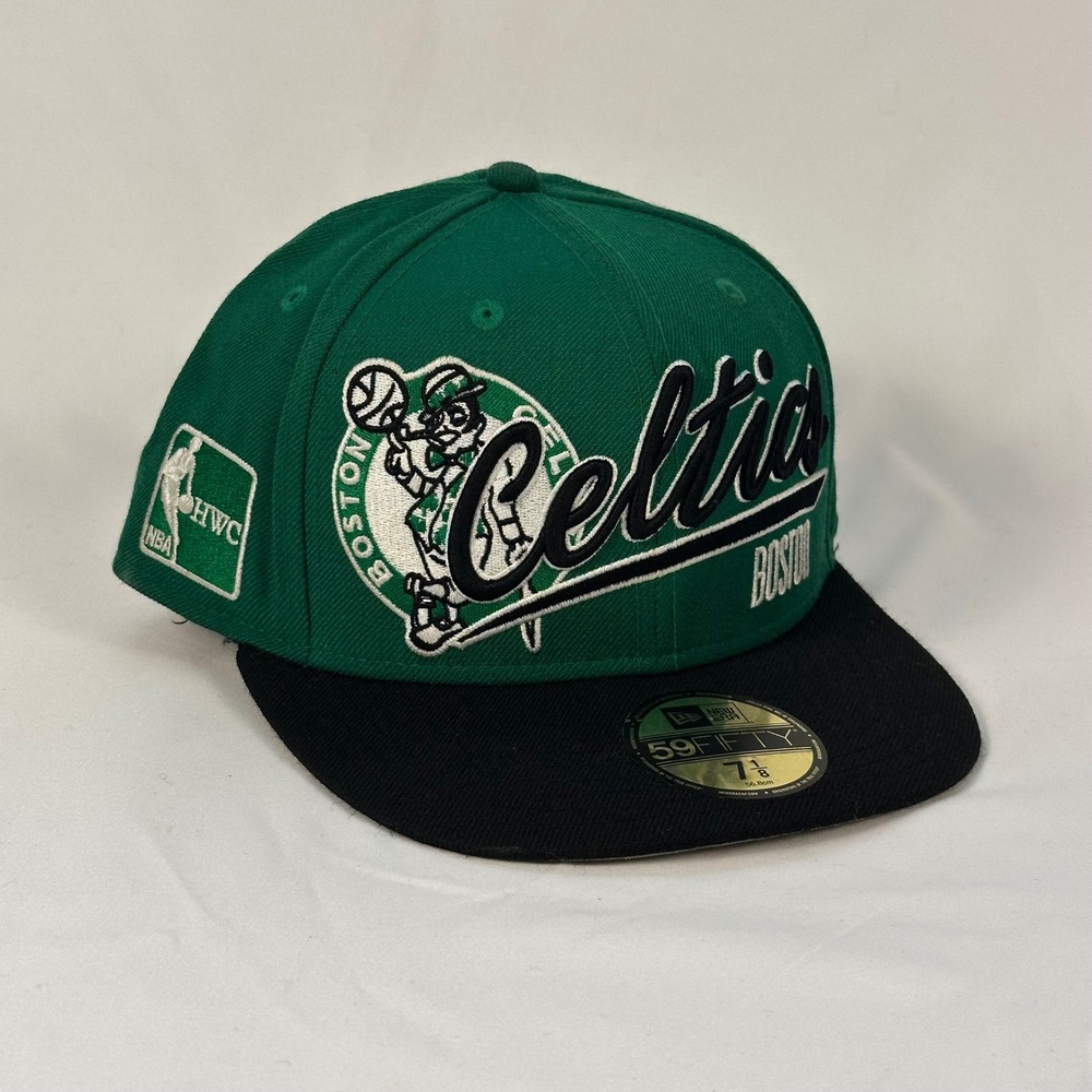 Boston Celtics New Era 59FIFTY Fitted Hat Mens 7 1/8 Green HWC Wool